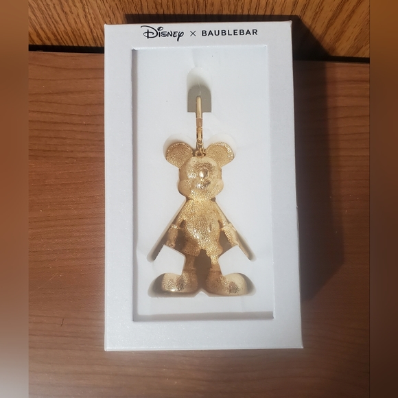 Disney Handbags - NEW Disney x Baublebar gold Mickey Mouse bag charm